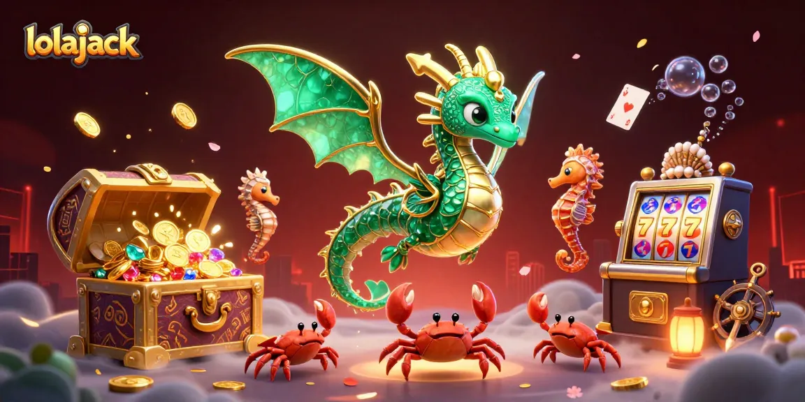 Spin and win at Lolajack Casino with exciting slots, vibrant treasures, and magical sea creatures.
